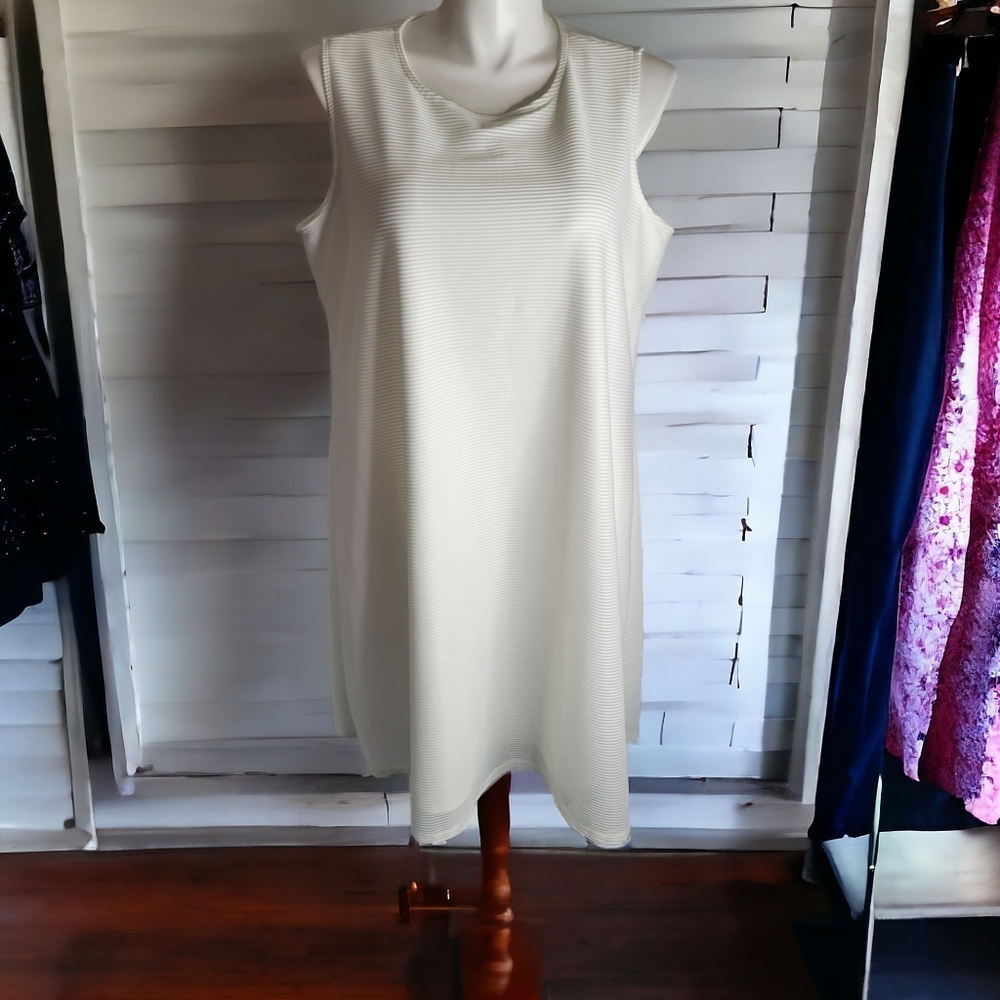 🔥 BUNDLE DEAL: 3 for $25 OR 5 for $50 White Sleeveless Dress By Tiana b Size 2X
